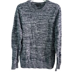 Express marl knit pullover sweater blue s